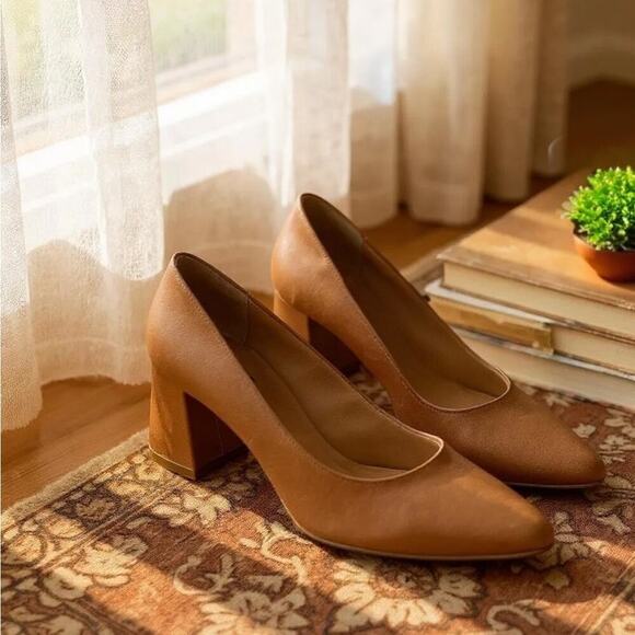 Nisolo Fiorela Go-To Mid Heel – Carmel | Women’s Size 10 | New | Imperfections - Picture 13 of 13